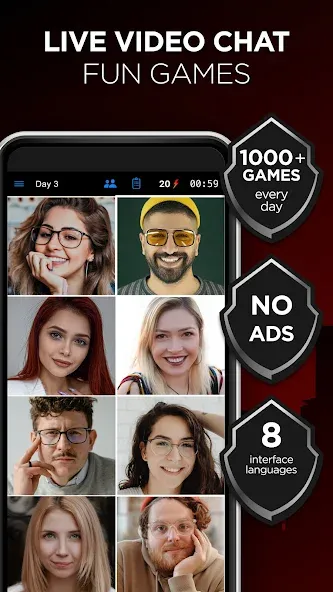 Mafia Online With Video Chat [МОД: Меню, Бесконечные монеты и Открытые уровни] Screenshot 1