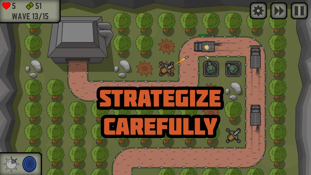 Tactical War: Tower Defense [МОД: Деньги, Монеты и Меню MOD] Screenshot 1
