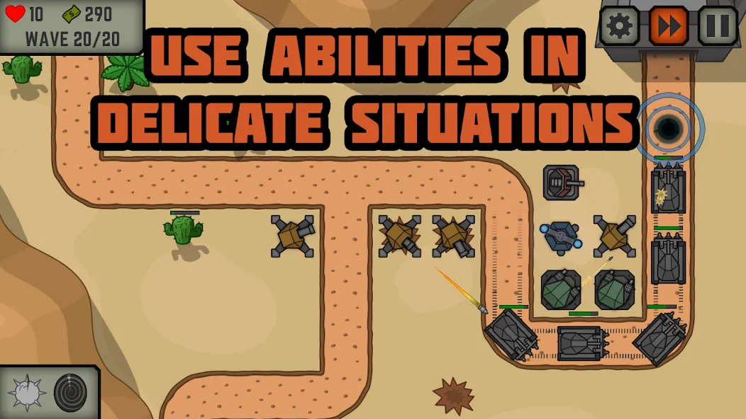 Tactical War: Tower Defense [МОД: Деньги, Монеты и Меню MOD] Screenshot 2
