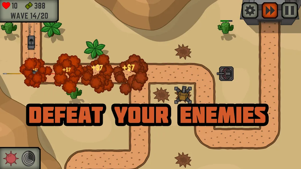 Tactical War: Tower Defense [МОД: Деньги, Монеты и Меню MOD] Screenshot 5