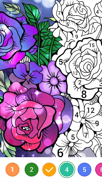 Magic Paint: Color by number (Магик Пейнт) [МОД: Много денег, Монет и Все открыто] Screenshot 2