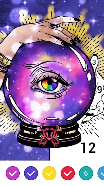 Magic Paint: Color by number (Магик Пейнт) [МОД: Много денег, Монет и Все открыто] Screenshot 4