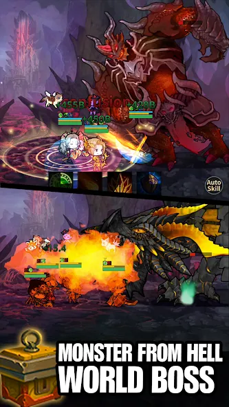 Infinity Heroes : Idle RPG (Инфинити Герои) [МОД: Много монет, Открытые уровни и Мега MOD] Screenshot 3