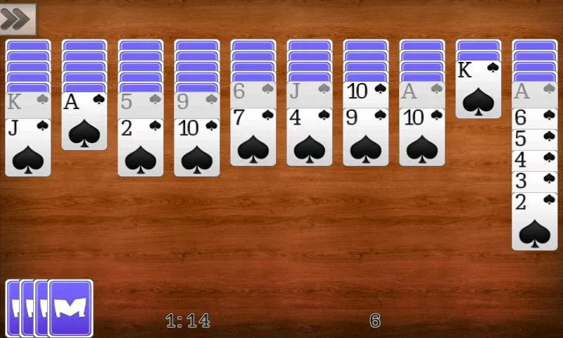 Spider Solitaire [МОД: Много монет, Открытые уровни и Мега MOD] Screenshot 2