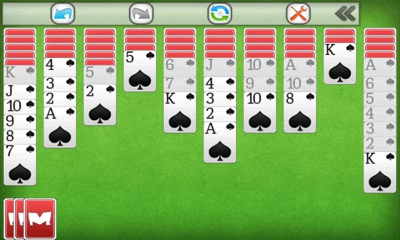 Spider Solitaire [МОД: Много монет, Открытые уровни и Мега MOD] Screenshot 3