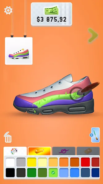 Sneaker Art! - Coloring Games [МОД: Бесконечные деньги, Монеты и Мега MOD] Screenshot 3