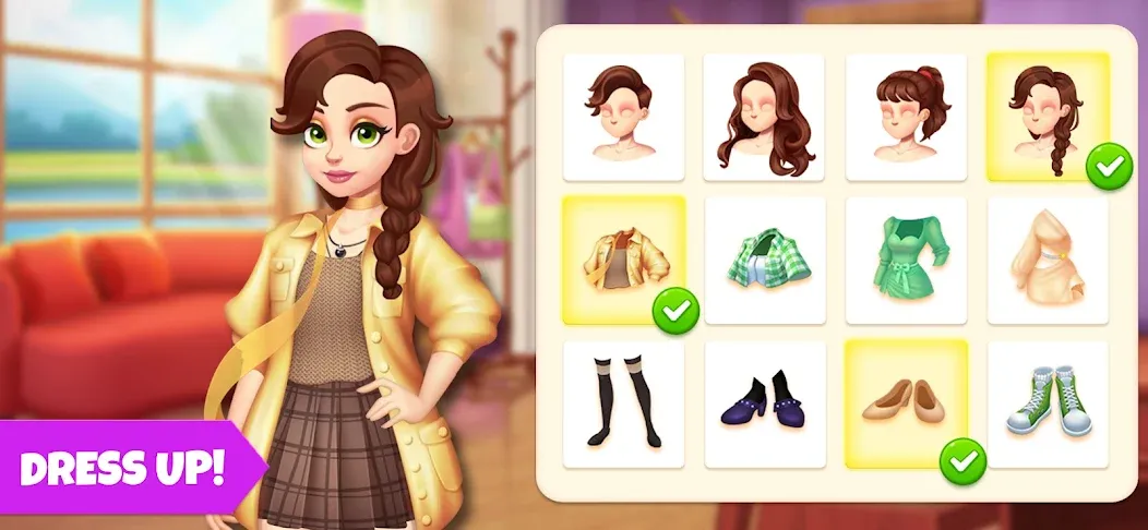 Makeover Blast: Dressup Salon (Мейковер Бласт) [МОД: Бесконечные деньги, Монеты и Мега MOD] Screenshot 3