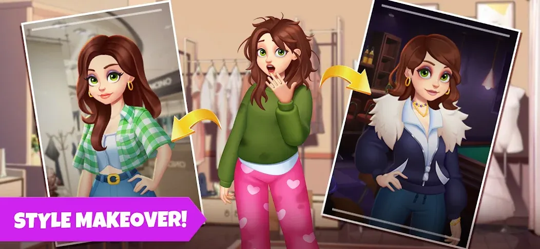 Makeover Blast: Dressup Salon (Мейковер Бласт) [МОД: Бесконечные деньги, Монеты и Мега MOD] Screenshot 4