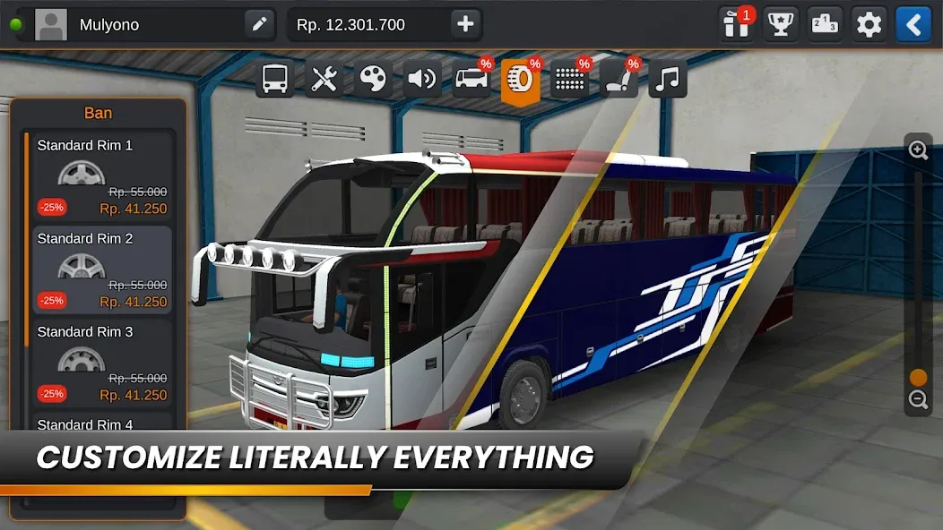 Bus Simulator Indonesia (Бус Симулятор Индонезия) [МОД: Деньги, Монеты и Меню MOD] Screenshot 3