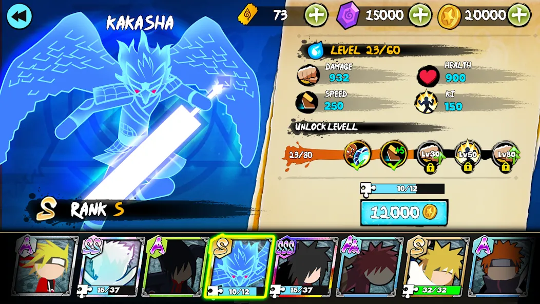 Stick Ninja Fight (Стикман Ниндзя Файт) [МОД: Много денег, Монет и Все открыто] Screenshot 4