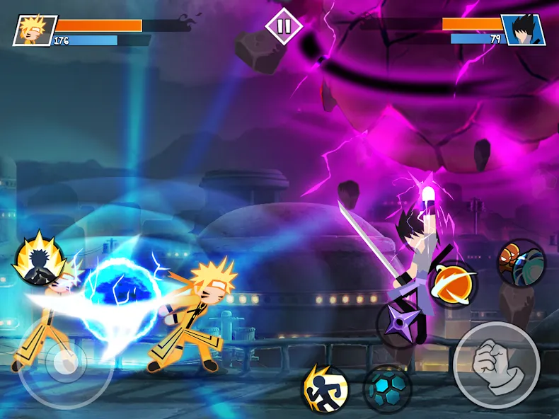 Stick Ninja Fight (Стикман Ниндзя Файт) [МОД: Много денег, Монет и Все открыто] Screenshot 5