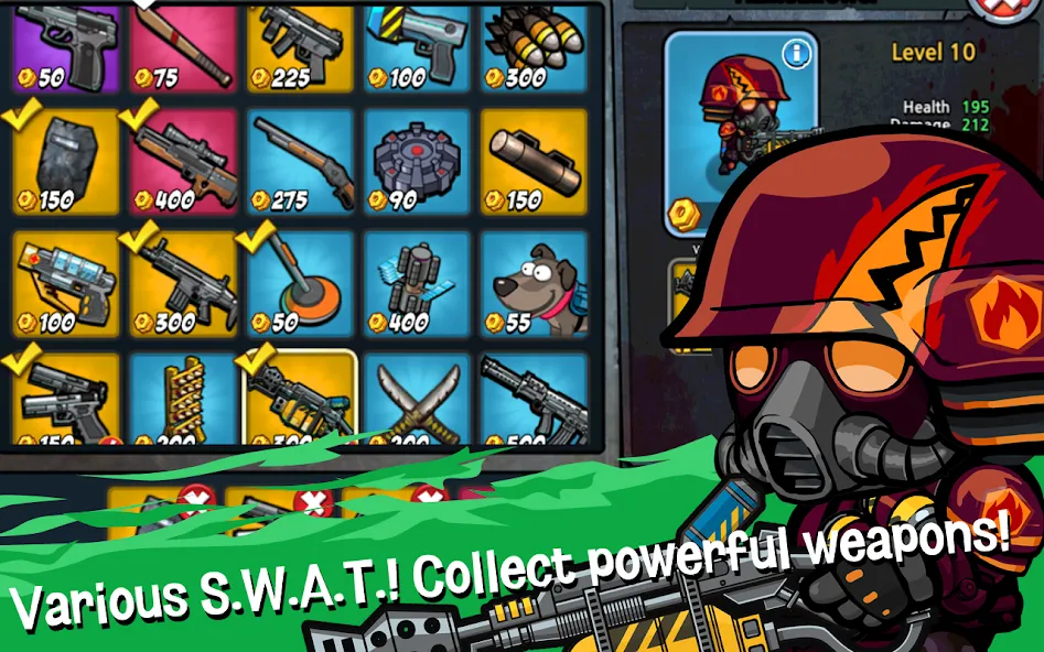 SWAT and Zombies Season 2 (СВАТ) [МОД: Много монет, Открытые уровни и Мега MOD] Screenshot 2