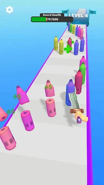 Sword Melter (Сворд Мелтер) [МОД: Меню, Бесконечные монеты и Открытые уровни] Screenshot 1