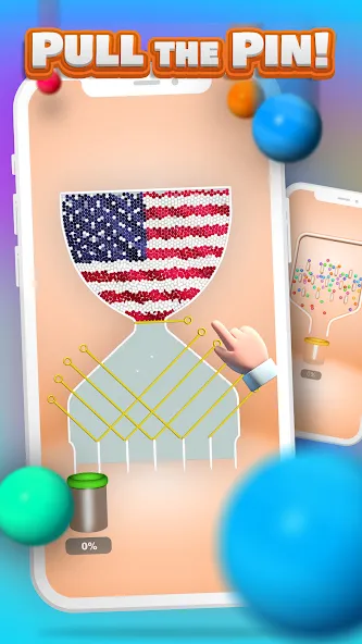 Pull the Pin (Пул зе пин) [МОД: Много монет, Открытые уровни и Мега MOD] Screenshot 1