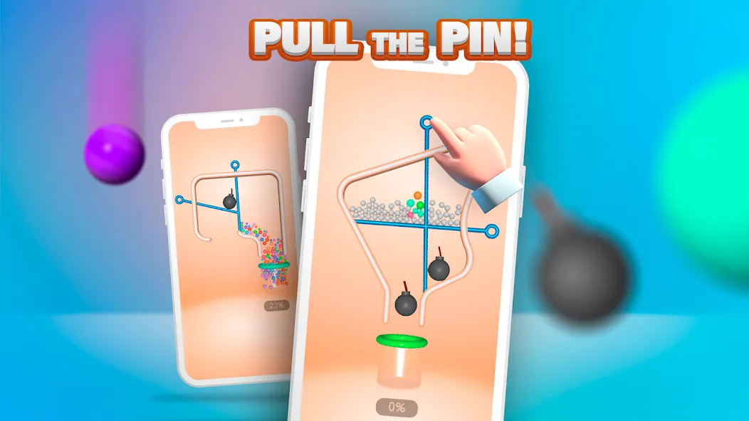 Pull the Pin (Пул зе пин) [МОД: Много монет, Открытые уровни и Мега MOD] Screenshot 5