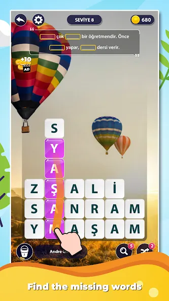 Word Surf: Inspire (Ворд Серф) [МОД: Много денег, Монет и Все открыто] Screenshot 1