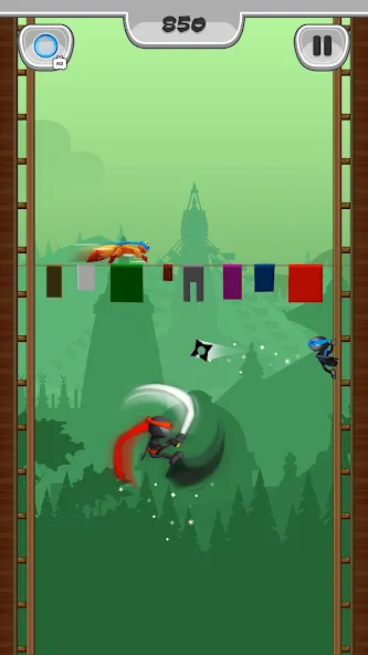 NinJump - Deluxe Run (Ниндзя Лазеры) [МОД: Меню, Бесконечные монеты и Открытые уровни] Screenshot 5