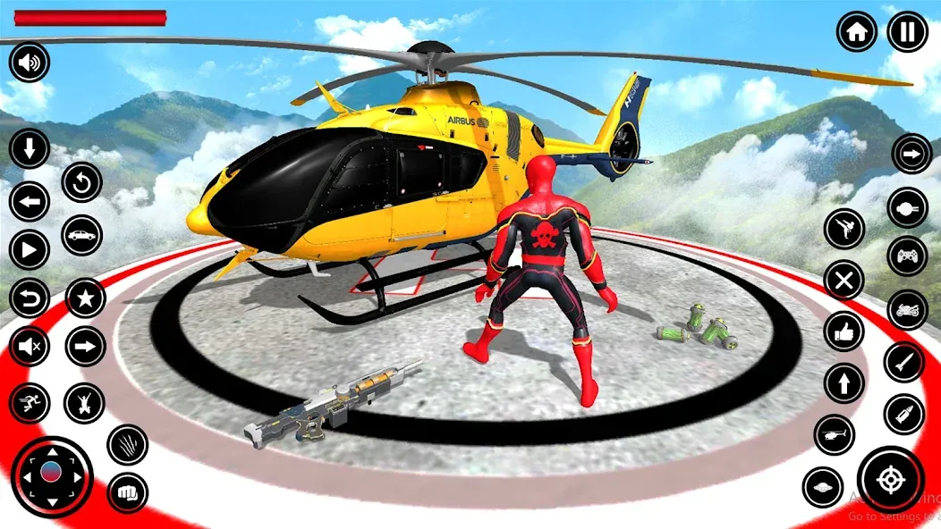 Flying Spider Rope Hero Fight (Флайинг Спайдер Роп Хиро Файт) [МОД: Много монет, Открытые уровни и Мега MOD] Screenshot 3
