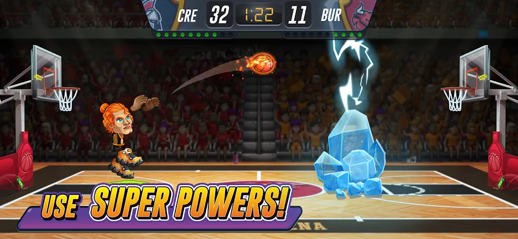 Basketball Arena: Online Game (Баскетбольная арена) [МОД: Все открыто, Дополнительные деньги и Меню MOD] Screenshot 2