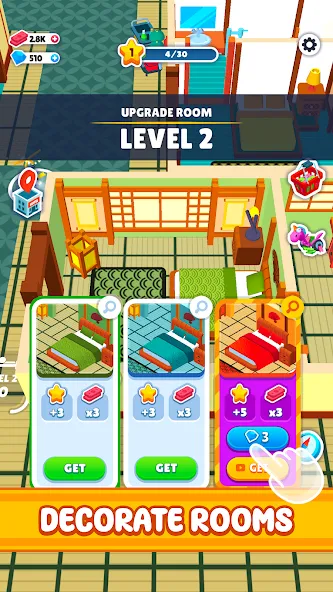 My Perfect Hotel (Мой идеальный отель) [МОД: Много монет, Открытые уровни и Мега MOD] Screenshot 3