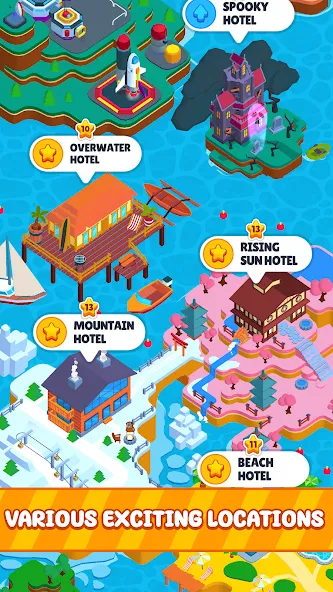 My Perfect Hotel (Мой идеальный отель) [МОД: Много монет, Открытые уровни и Мега MOD] Screenshot 5