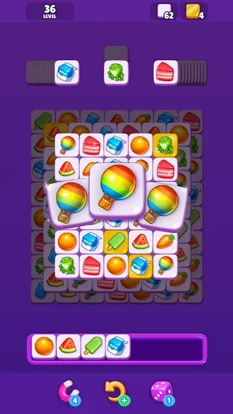 Tile Match - Matching Game (Тайл Матч) [МОД: Бесконечные деньги, Монеты и Мега MOD] Screenshot 3