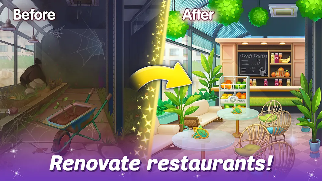 Cooking Live - restaurant game (Кукинг Лайв) [МОД: Меню, Бесконечные монеты и Открытые уровни] Screenshot 2
