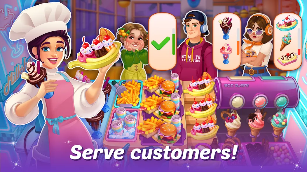 Cooking Live - restaurant game (Кукинг Лайв) [МОД: Меню, Бесконечные монеты и Открытые уровни] Screenshot 3