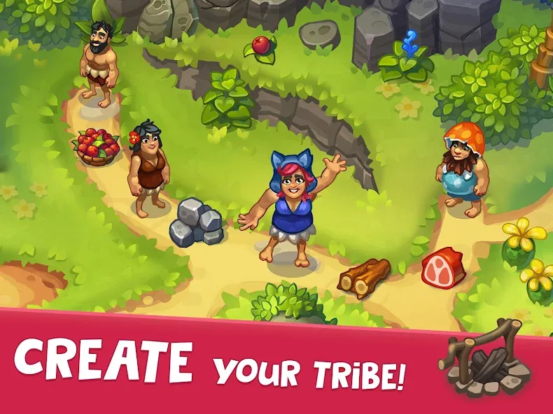 Tribe Dash - Time management (Трайб Дэш) [МОД: Много денег, Монет и Все открыто] Screenshot 4