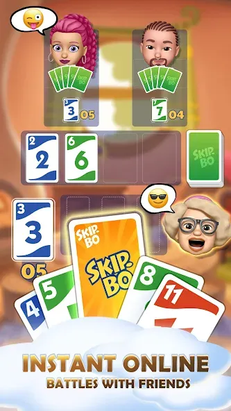 Skip-Bo (кип) [МОД: Меню, Бесконечные монеты и Открытые уровни] Screenshot 2