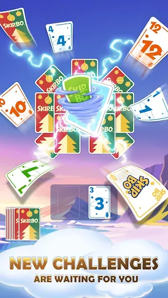 Skip-Bo (кип) [МОД: Меню, Бесконечные монеты и Открытые уровни] Screenshot 3