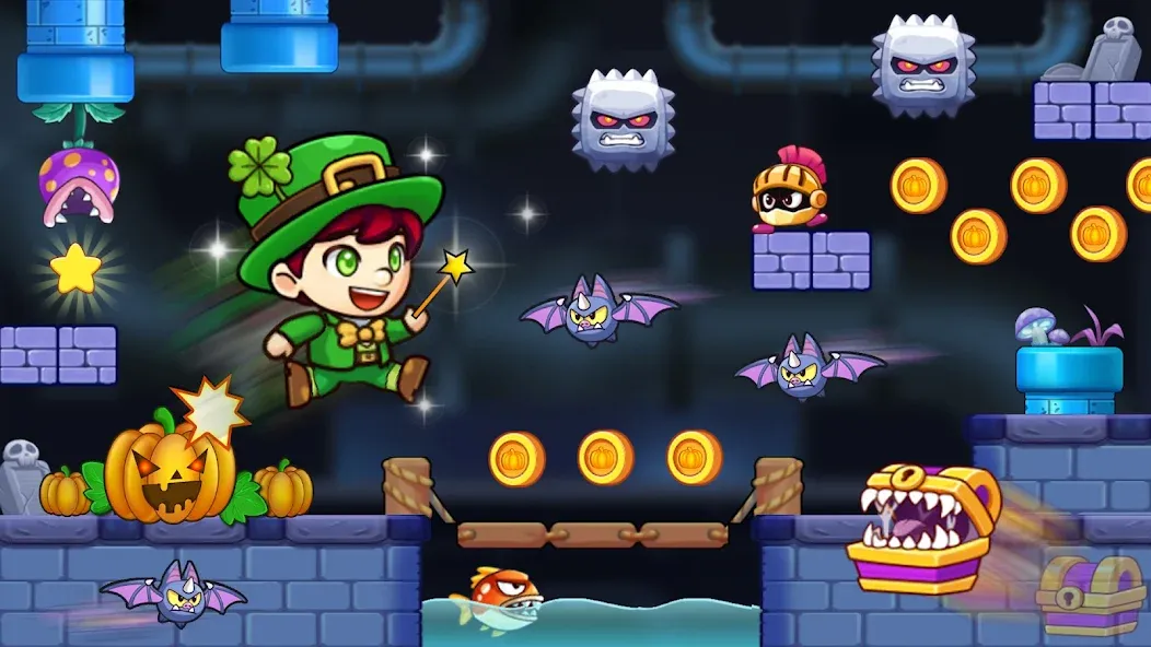 Super Matteo Adventure (упер Маттео Приключение) [МОД: Много денег, Монет и Все открыто] Screenshot 1
