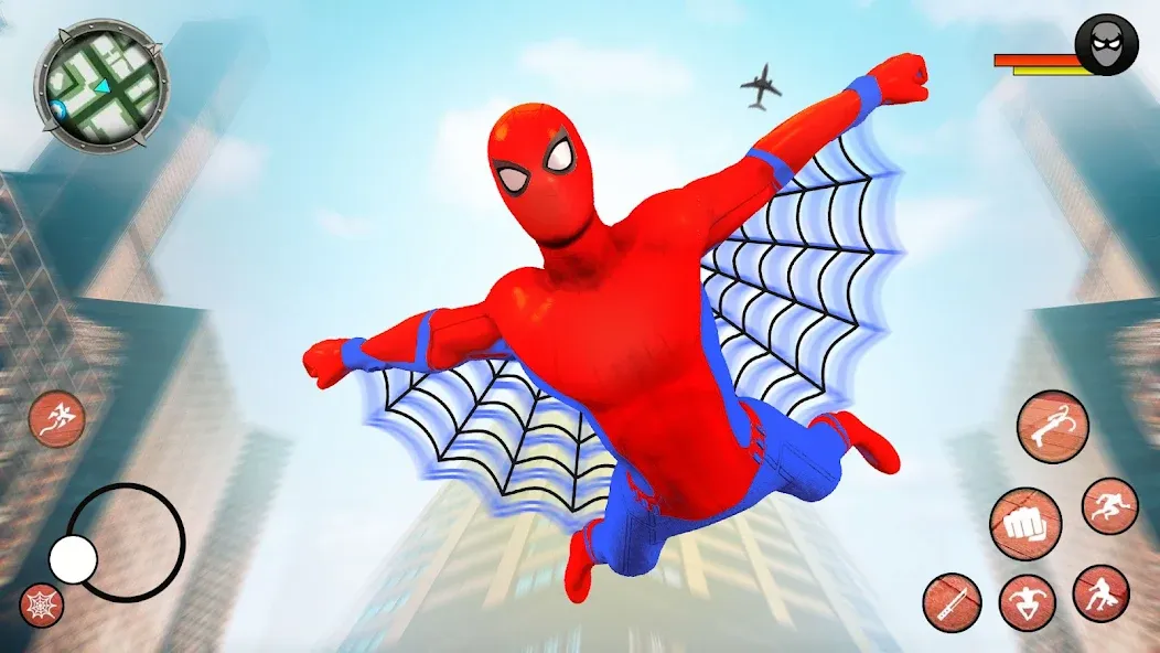 Flying Superhero Robot Games (Флайинг Супергерой Робот Игры) [МОД: Бесконечные деньги, Монеты и Мега MOD] Screenshot 1