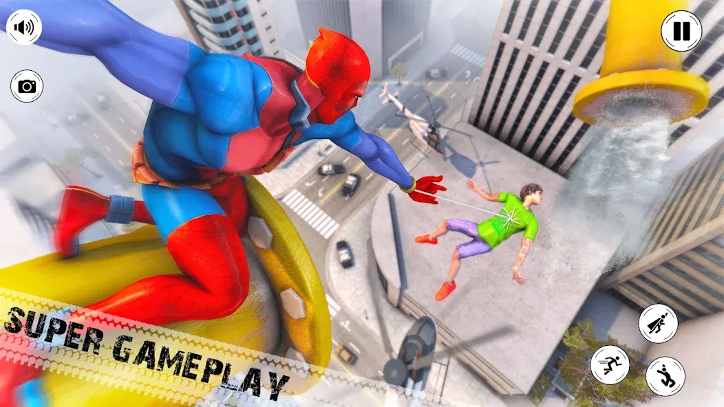 Flying Superhero Robot Games (Флайинг Супергерой Робот Игры) [МОД: Бесконечные деньги, Монеты и Мега MOD] Screenshot 2