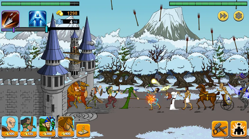 Age of War 2 (Эйдж оф Вор 2) [МОД: Меню, Бесконечные монеты и Открытые уровни] Screenshot 5