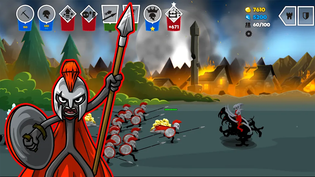 Stick War: Saga (Стик Вар 3) [МОД: Бесконечные деньги, Монеты и Мега MOD] Screenshot 3