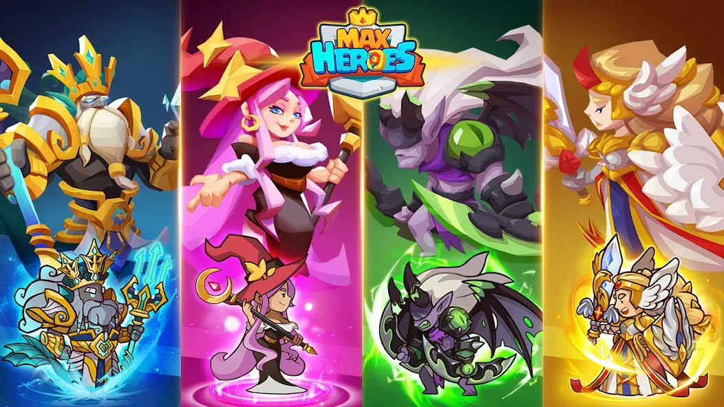 Max Heroes : Casual Idle RPG (Макс Герои) [МОД: Все открыто, Дополнительные деньги и Меню MOD] Screenshot 1
