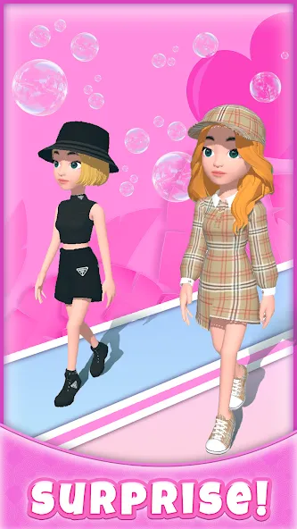 Catwalk Battle - Dress up! (Кэтволк Баттл) [МОД: Все открыто, Дополнительные деньги и Меню MOD] Screenshot 1
