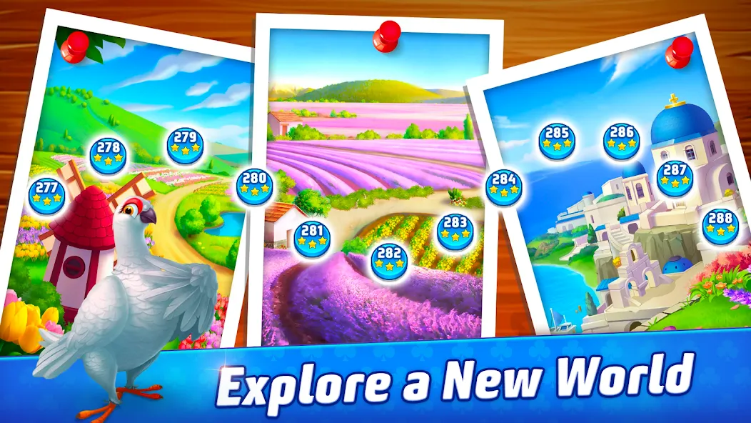 Solitaire TriPeaks Journey (Солитер ТриПикс Джорни) [МОД: Меню, Бесконечные монеты и Открытые уровни] Screenshot 4