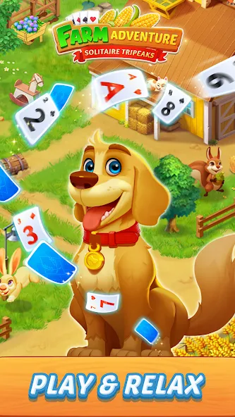 Solitaire Farm Adventure (Солитер) [MOD: Premium/Unlocked] - Скриншот 1