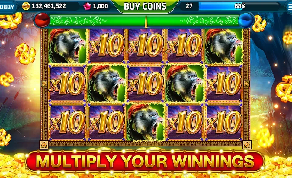 Ape Slots: Vegas Casino Deluxe [МОД: Бесконечные деньги, Монеты и Мега MOD] Screenshot 4