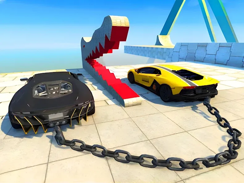 Stunt Car Crash (Стант Кар Краш) [МОД: Бесконечные деньги, Монеты и Мега MOD] Screenshot 5