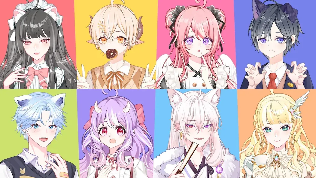 Anime Avatar Maker 2 (Аниме Аватар Мейкер 2) [МОД: Все открыто, Дополнительные деньги и Меню MOD] Screenshot 1
