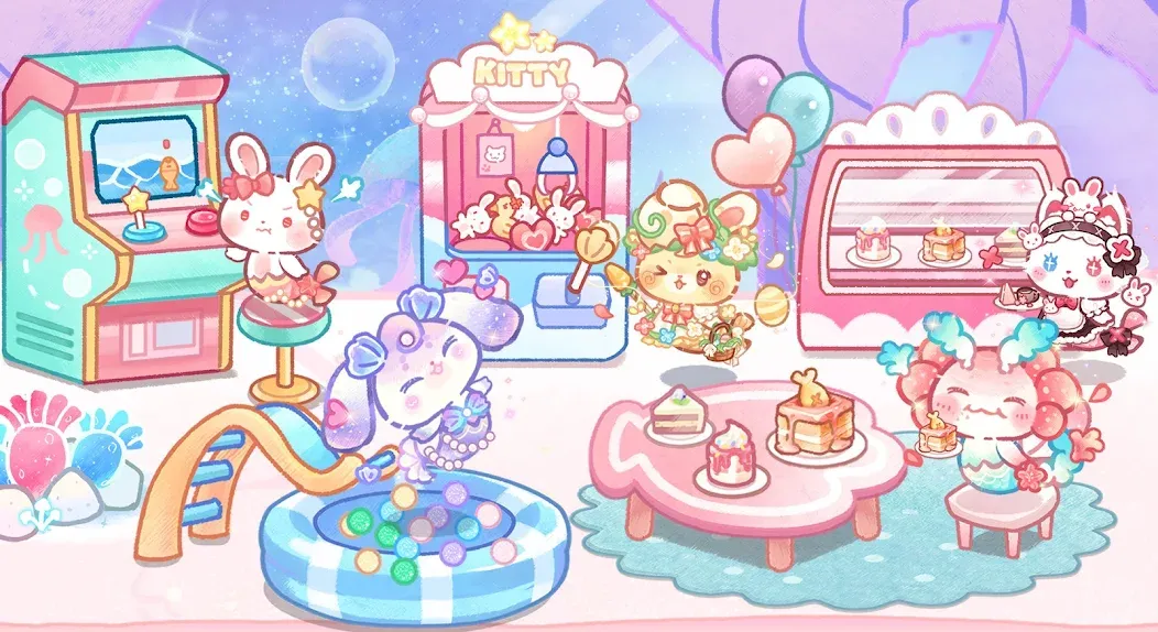 Lovely Cat:Mercat Castle (Лавли Кэт Мермейд Касл) [МОД: Много денег, Монет и Все открыто] Screenshot 1