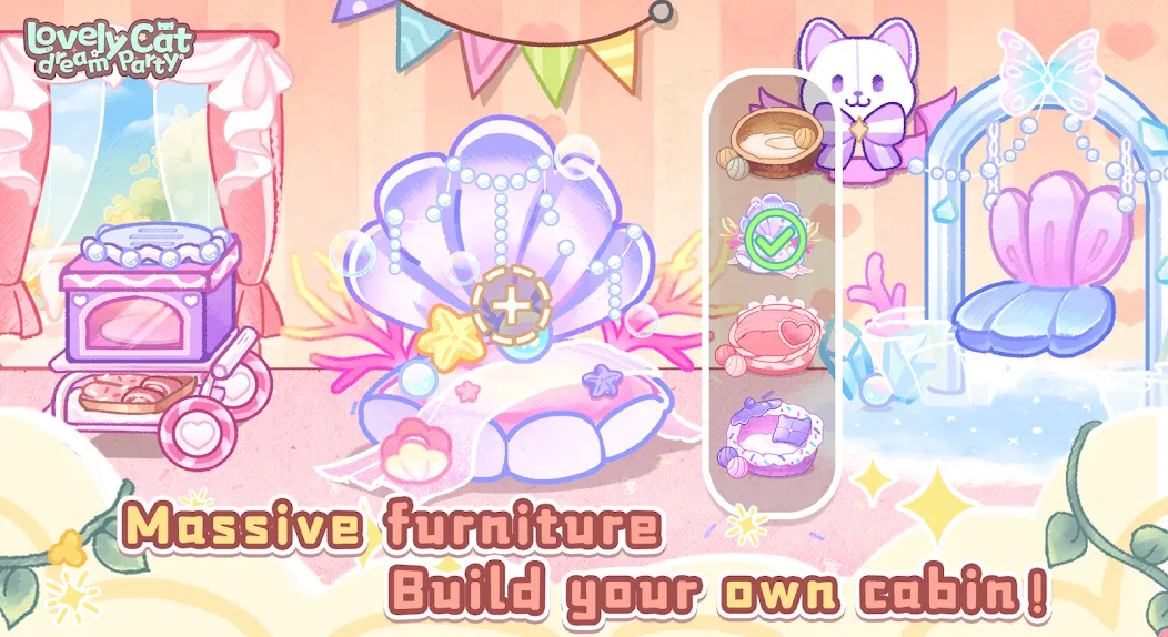 Lovely cat dream party (Лавли кэт дрим пати) [МОД: Деньги, Монеты и Меню MOD] Screenshot 3