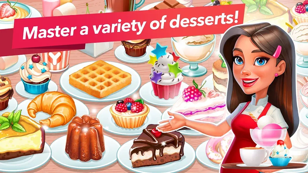 My Cafe — Restaurant Game [МОД: Все открыто, Дополнительные деньги и Меню MOD] Screenshot 5