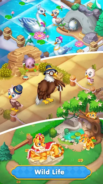 Merge HomeTown: Merge Games [МОД: Много монет, Открытые уровни и Мега MOD] Screenshot 3