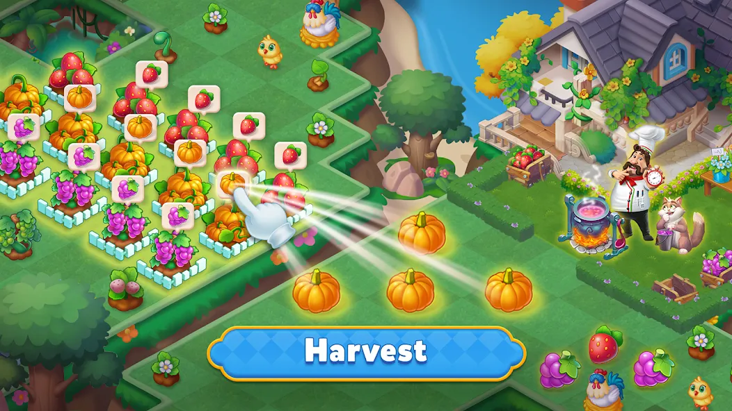 Merge HomeTown: Merge Games [МОД: Много монет, Открытые уровни и Мега MOD] Screenshot 5