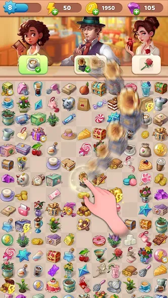 Grand Inn Story (Мердж Лав) [МОД: Все открыто, Дополнительные деньги и Меню MOD] Screenshot 3