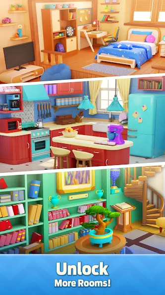 Mergedom: Home Design (Мергедом) [МОД: Деньги, Монеты и Меню MOD] Screenshot 5